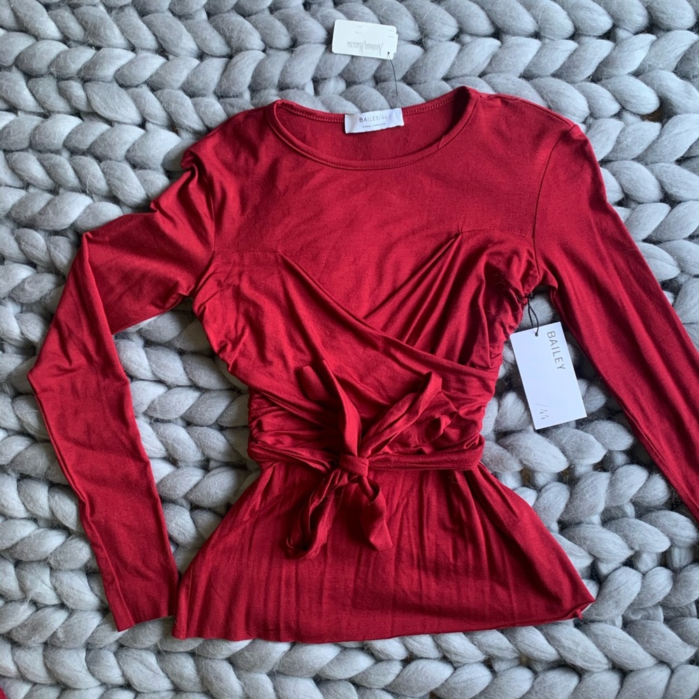 NWT Bailey 44 Wrap Red Top size XS